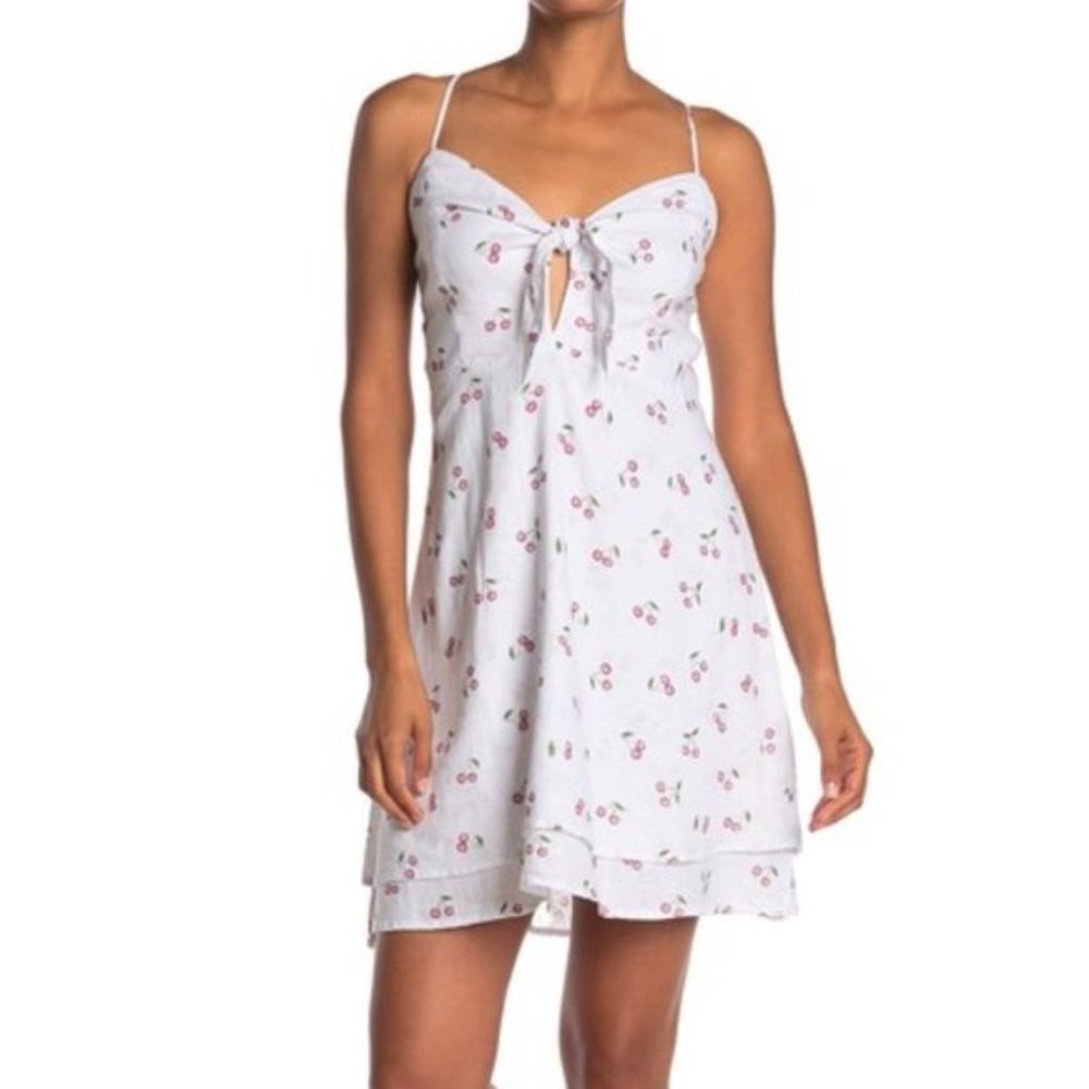 Rails Cherry August Tie Front Dress